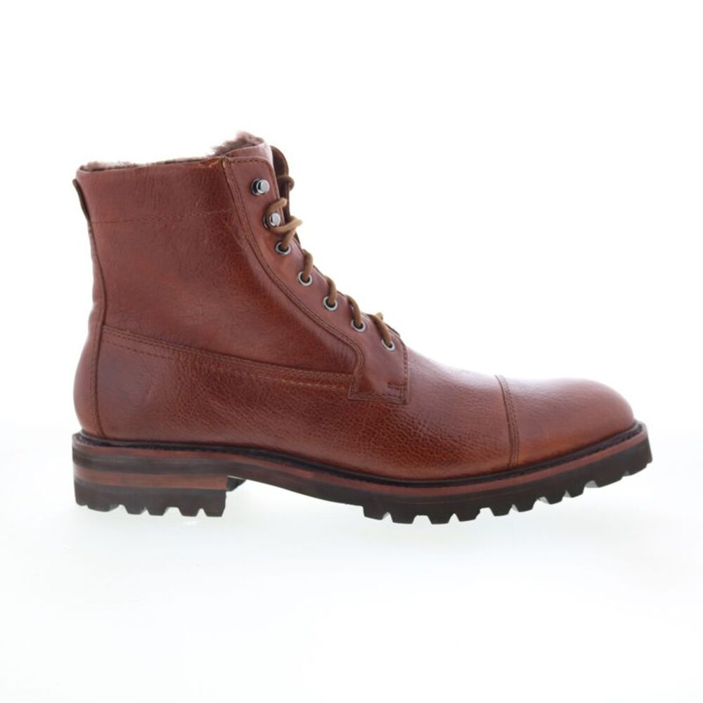 Johnston & Murphy Mens Dudley Shearling Brown Boots (NWT)